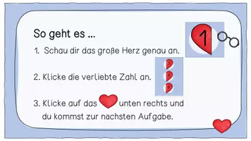 Vorschau - Interaktives Material - Interaktive Übung: verliebte Zahlen - Seite 3
