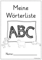 Vorschau - Arbeitsblätter - Meine Wörterliste - Sortieren und Einordnen nach dem ABC - Seite 3