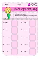 Vorschau - Arbeitsblätter - Rechenspaziergang Herbst ZR100 Einmaleins - Seite 1