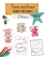 Vorschau - Arbeitsblätter - Tiere zeichnen Schritt für Schritt - Kunst Teil 2 - Deckblatt