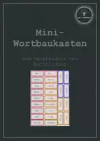 Vorschau - Aufgabenkarten - Mini-Wortbaukasten mit Präfix, Suffix & Wortstämmen - Deckblatt