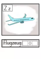 Vorschau - Präsentationen/Tafelbilder - Buchstabe Z - Bild- und Wortkarten - Buchstabeneinführung DaZ / Deutsch - Seite 1