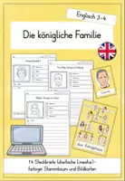 Vorschau - Arbeitsblätter - Royal Family (Klasse 3/4): Landeskunde Vereinigstes Königreich - Deckblatt