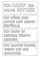 Vorschau - Arbeitsblätter - Lesezeichen mit Bestärkenden Motivationssprüchen - Mutmacher ❤️ - Seite 3