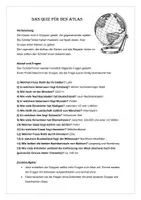 Vorschau - Stundenentwürfe - FREEBIE! Atlasarbeit: Quiz für den Atlas (spielerische Gruppenarbeit, Erdkunde) - Seite 1