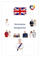 Vorschau - Poster - Die britische Königsfamilie - Bild-Wortkarten - Deckblatt