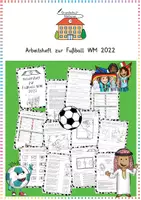 Vorschau - Arbeitsblätter - Arbeitsheft zur Fußball WM 2022/ Die Welt - Deckblatt
