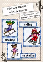 Vorschau - Bildkarten - Picture Cards - Winter Sports - Deckblatt