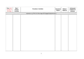 Vorschau - Anderer Materialtyp - Englisch Unterrichtsstunde Vorlage - Deckblatt