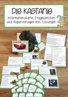 Vorschau - Arbeitsblätter - Kastanie - Kartei und Kopiervorlage - Deckblatt