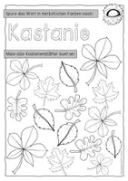 Vorschau - Arbeitsblätter - Die Kastanie - Kopiervorlage 1. Klasse - Seite 1