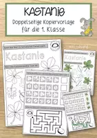 Vorschau - Arbeitsblätter - Die Kastanie - Kopiervorlage 1. Klasse - Deckblatt