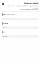 Vorschau - Arbeitsblätter - Glow and Grow - Arbeitsblatt zur Reflexion des eigenen Verhaltens - Seite 1