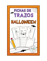 Vista previa - Hojas de trabajo - FICHAS ACTIVIDADES DE TRAZOS HALLOWEEN RECORTAR - Portada