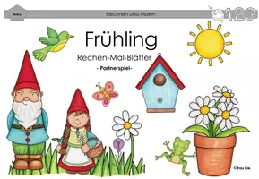 Vorschau - Arbeitsblätter - Frühlingssparpaket (fächerübergreifend) Klasse 1 - Deckblatt