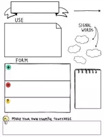 Vorschau - Arbeitsblätter - English Tenses in Sketchnotes - Blankovorlagen - Seite 2