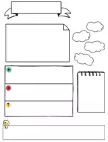 Vorschau - Arbeitsblätter - English Tenses in Sketchnotes - Blankovorlagen - Seite 3