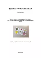 Vorschau - Stundenentwürfe - Kombinatorik: Frühblüher mit Blumentöpfen kombinieren (Mathematik) - Seite 1
