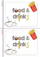 Vorschau - Arbeitsblätter - Food & Drinks Heftchen Englisch - Deckblatt