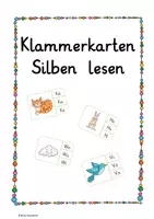 Vorschau - Fördermaterial/Inklusion - Klammerkarten Silben und Anfangslaute lesen - Deckblatt
