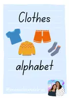 Vista previa - Tarjetas / Manipulativos - Abecedario ropa inglés - Portada