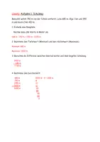 Vorschau - Arbeitsblätter - Mathematik Daten Rangliste Spannweite Durchschnitt Sachaufgaben - Seite 1