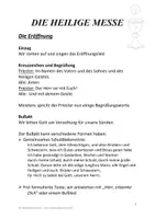 Vorschau - Arbeitsblätter - Messe - Ablauf+Arbeitsblatt+Ausmalbild Kelch und Eucharistie - Deckblatt