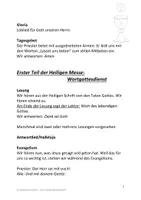 Vorschau - Arbeitsblätter - Messe - Ablauf+Arbeitsblatt+Ausmalbild Kelch und Eucharistie - Seite 2