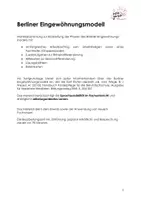 Vorschau - Stundenentwürfe - Berliner Eingewöhnungsmodell Gruppenpuzzle und Zuordnungsaufgabe - Deckblatt