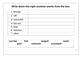 Vorschau - Arbeitsblätter - My summer booklet DIN A5 + Lösungen + Ausmalbilder - Seite 3