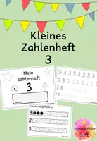 Vorschau - Stationenlernen - Zahlenheft 3, Ziffernschreibkurs, Förderung - Deckblatt