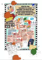 Vorschau - Mal- und Bastelvorlagen - Alles für den Schulstart insb. für das erste Schuljahr - Deckblatt