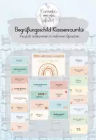 Vorschau - Poster - Begrüßungsschild Klassentür verschiedene Sprachen - Deckblatt