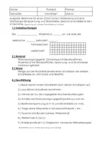 Vorschau - Arbeitsblätter - Protokoll zum Physikexperiment Kennlinie Bauteile - Deckblatt