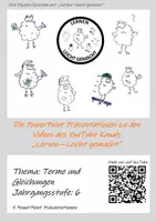 Vorschau - Präsentationen/Tafelbilder - Thema: Terme und Gleichungen Klasse 6 (5 Präsentationen) - Deckblatt