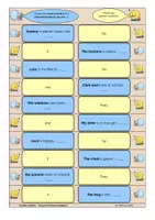 Vorschau - Spiele - Tandem Activity / Tandembögen zu Personal Pronouns Subjectform - Seite 2