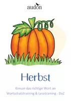 Vorschau - Arbeitsblätter - Herbst - "Kreuze das richtige Wort an!" - 5 Arbeitsblätter für Deutsch / DaZ - Deckblatt