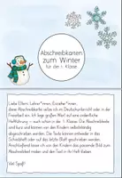 Vorschau - Fördermaterial/Inklusion - Abschreibkartei Winter Druckschrift (Klasse 1) - Seite 3