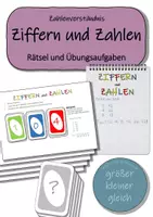 Vorschau - Arbeitsblätter - Ziffern und Zahlen - Zahlenverständnis (Interaktive Übungen) - Deckblatt
