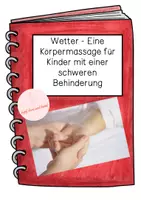 Vorschau - Fördermaterial/Inklusion - Körpermassage | Thema "Wetter" | basale Förderung - Deckblatt