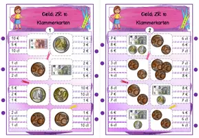 Vorschau - Stationenlernen - Geld | Zahlenraum 20 - Seite 2