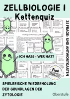 Vorschau - Spiele - Kettenquiz Mikroskop Zellen Zellorganellen - Ich habe, Wer hat? - Deckblatt
