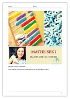 Vorschau - Arbeitsblätter - Stochastik - relative Häufigkeit - Deckblatt