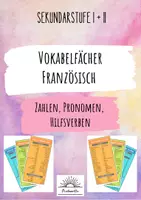 Vorschau - Fördermaterial/Inklusion - Vokabelfächer I: Zahlen Pronomen Hilfsverben Strukturwörter (Französisch) - Deckblatt