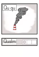 Vorschau - Präsentationen/Tafelbilder - Buchstabe Q - Bild- und Wortkarten - Buchstabeneinführung DaZ / Deutsch - Seite 1