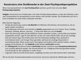 Vorschau - Unterrichtsreihen - Perspektivisch zeichnen mit zwei Fluchtpunkten - Straßenecke in der Zwei-Fluchtpunktperspektive - Seite 3