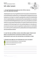 Vorschau - Arbeitsblätter - Deutsch: Leseverstehen auf der Wortebene üben - Deckblatt