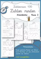 Vorschau - Arbeitsblätter - Zahlen runden im Zahlenraum bis 100 - Deckblatt
