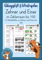 Vorschau - Unterrichtsreihen - Zehner und Einer bis 100 Wochenplan 2 Orientierung Einführung Zahlenraum bis 100 - Deckblatt