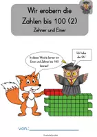 Vorschau - Unterrichtsreihen - Zehner und Einer bis 100 Wochenplan 2 Orientierung Einführung Zahlenraum bis 100 - Seite 1